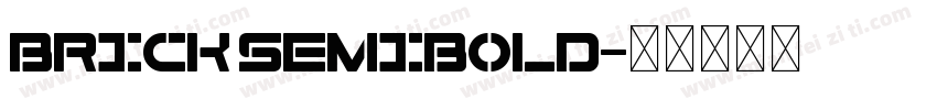 Brick SemiBold字体转换